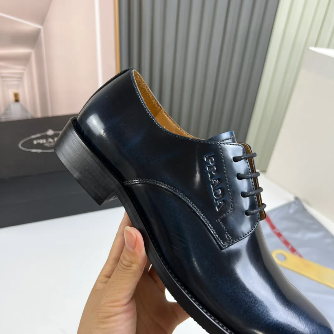 Men's shoes 💰520💰 Prada.PRADA men's business casual leather shoes, 1:1 shipment ⬆️Luxury and noble 👞All imported original brand leather, just to create a more comfortable wearing experience, upper: original open edge beaded cowhide ➕Imported full cow lining, original outsole ✔️36-45 (45 non-returnable)